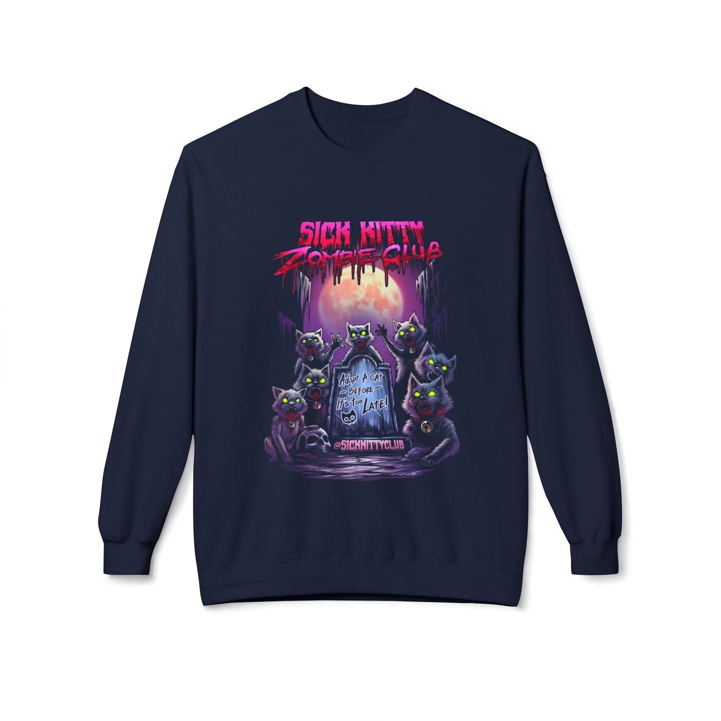 Sick Kitty Zombie Club Sweatshirt