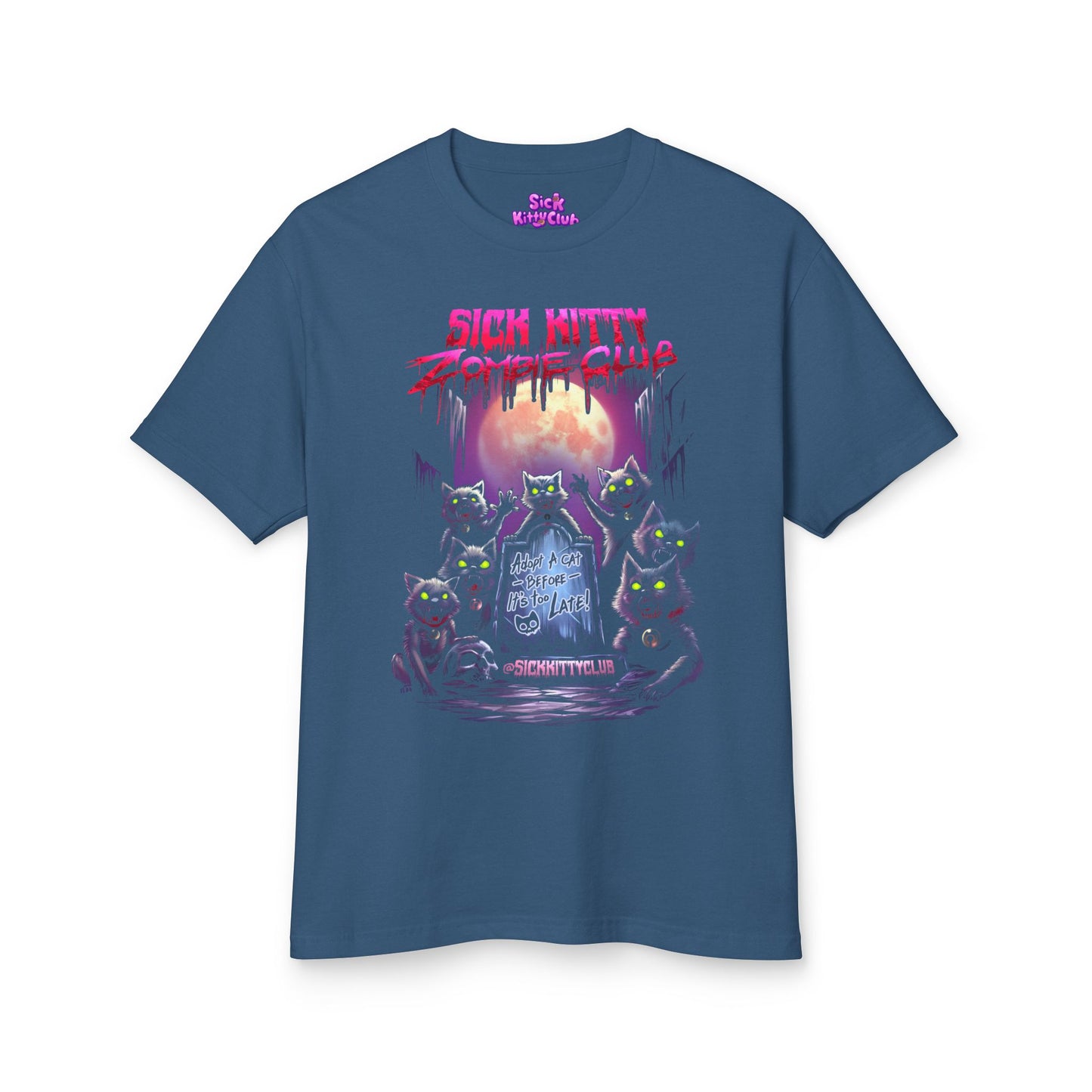 Sick Kitty Zombie Club AA T-Shirt