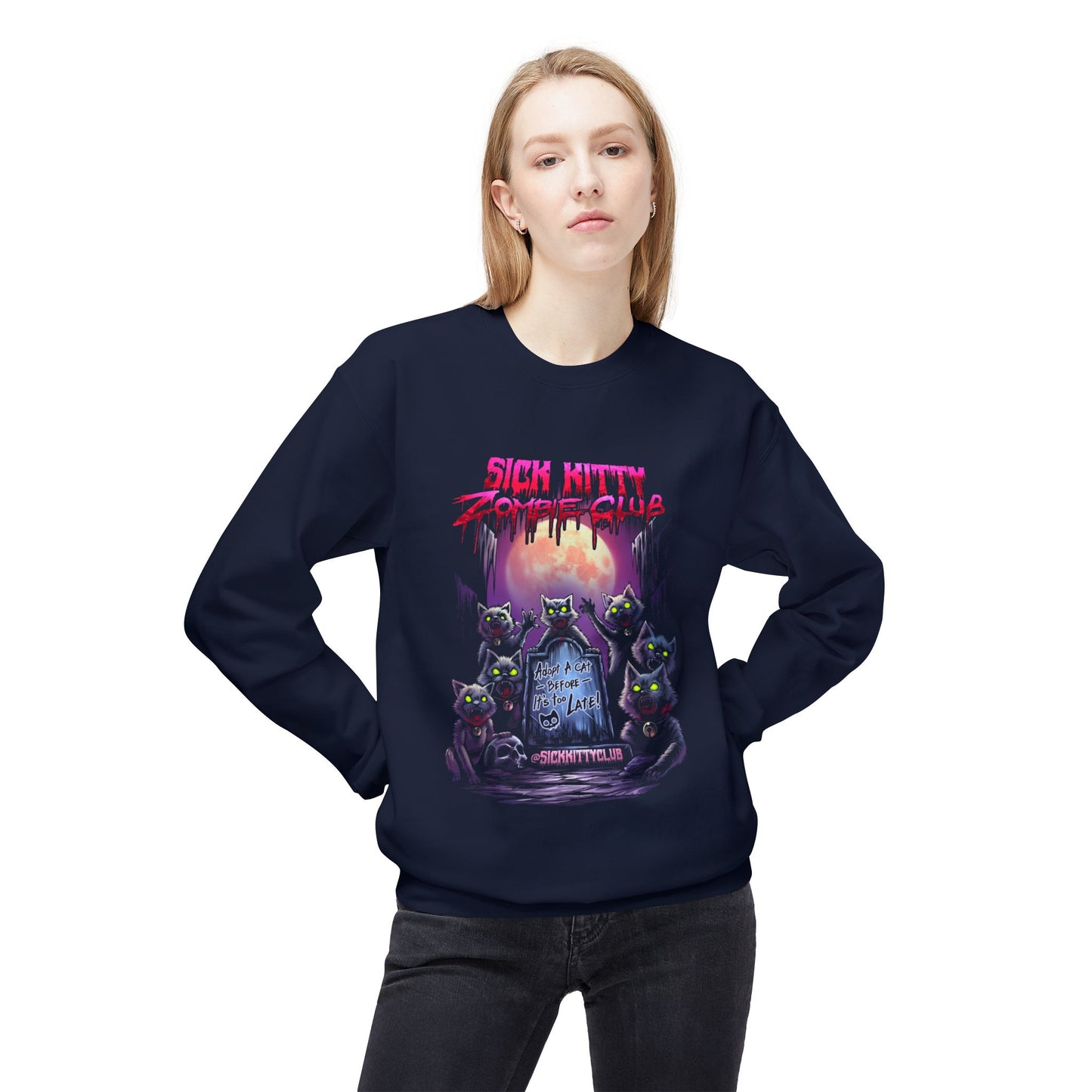 Sick Kitty Zombie Club Sweatshirt