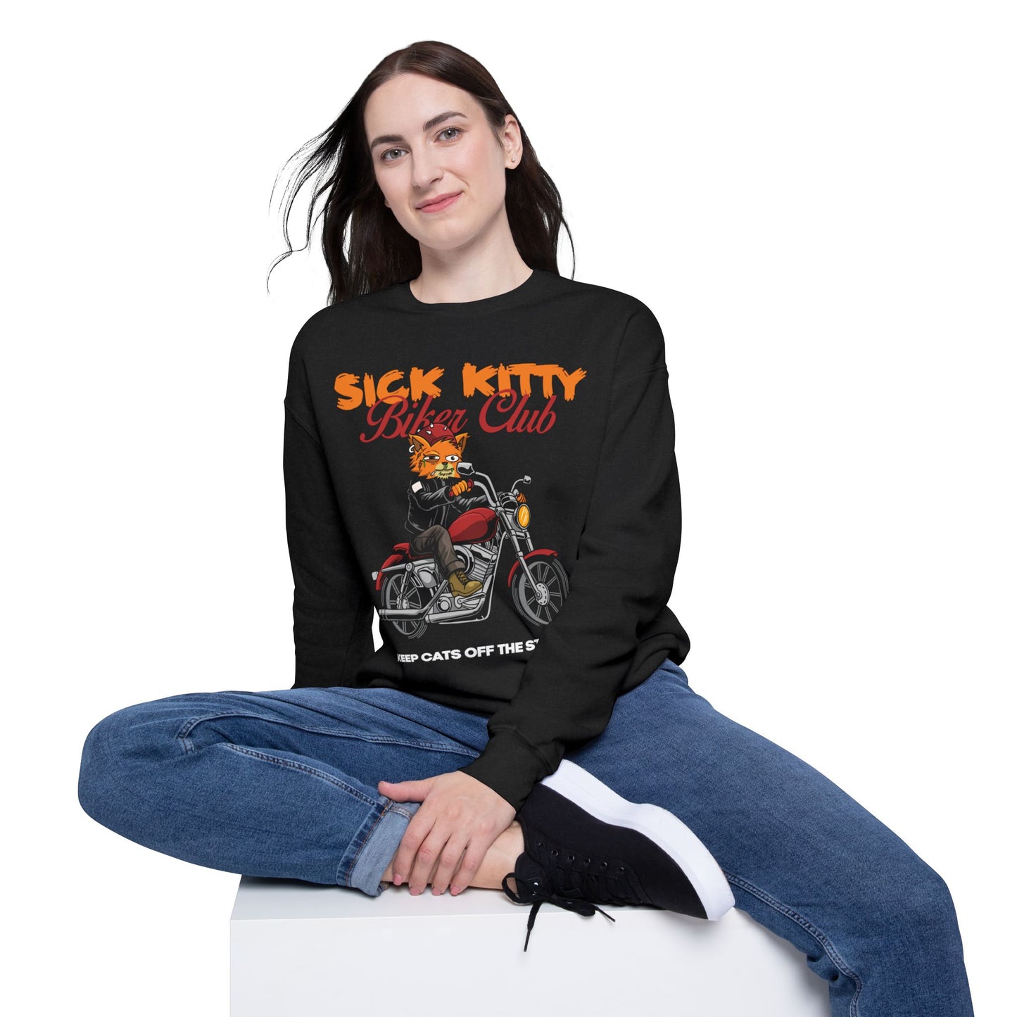 Sick Kitty Biker Club Sweatshirt