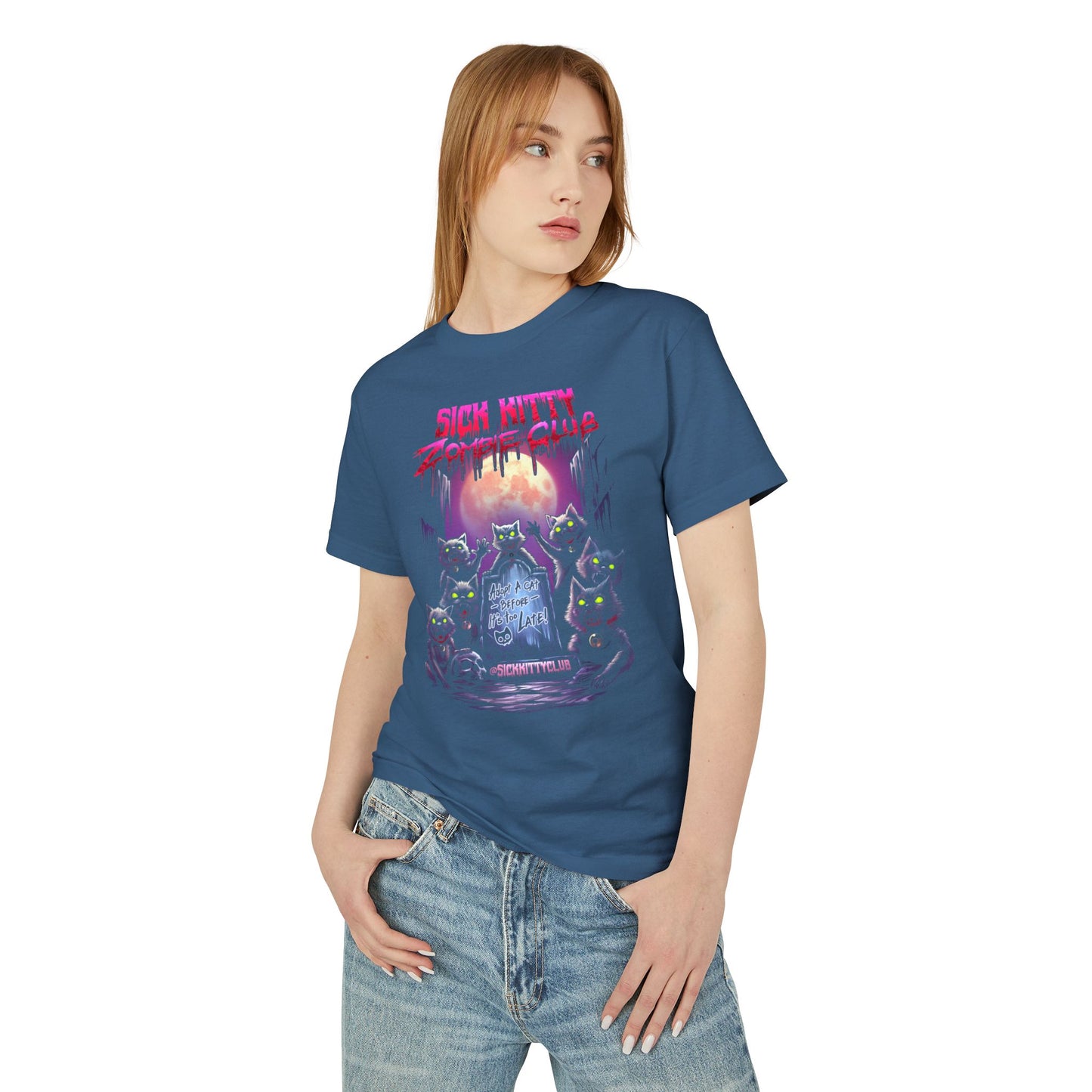 Sick Kitty Zombie Club AA T-Shirt