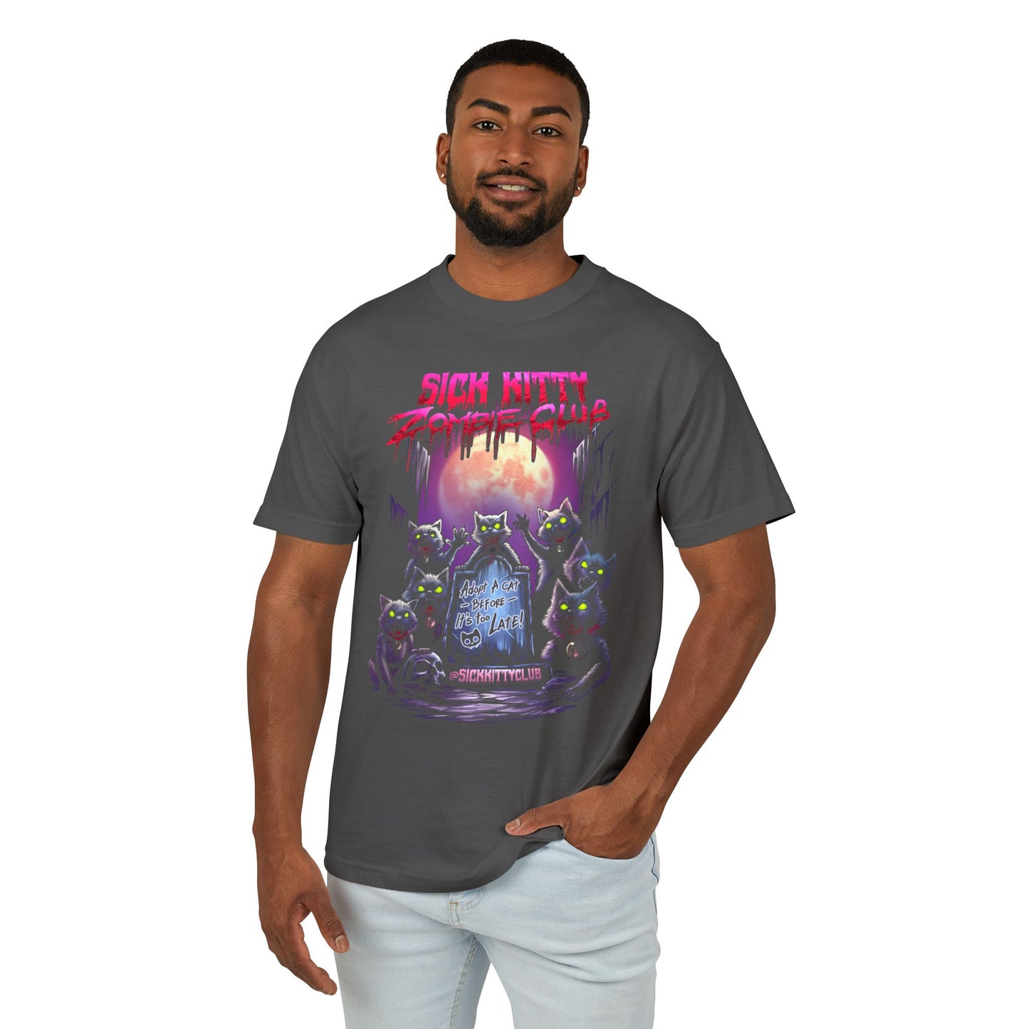 Sick Kitty Zombie Club AA T-Shirt