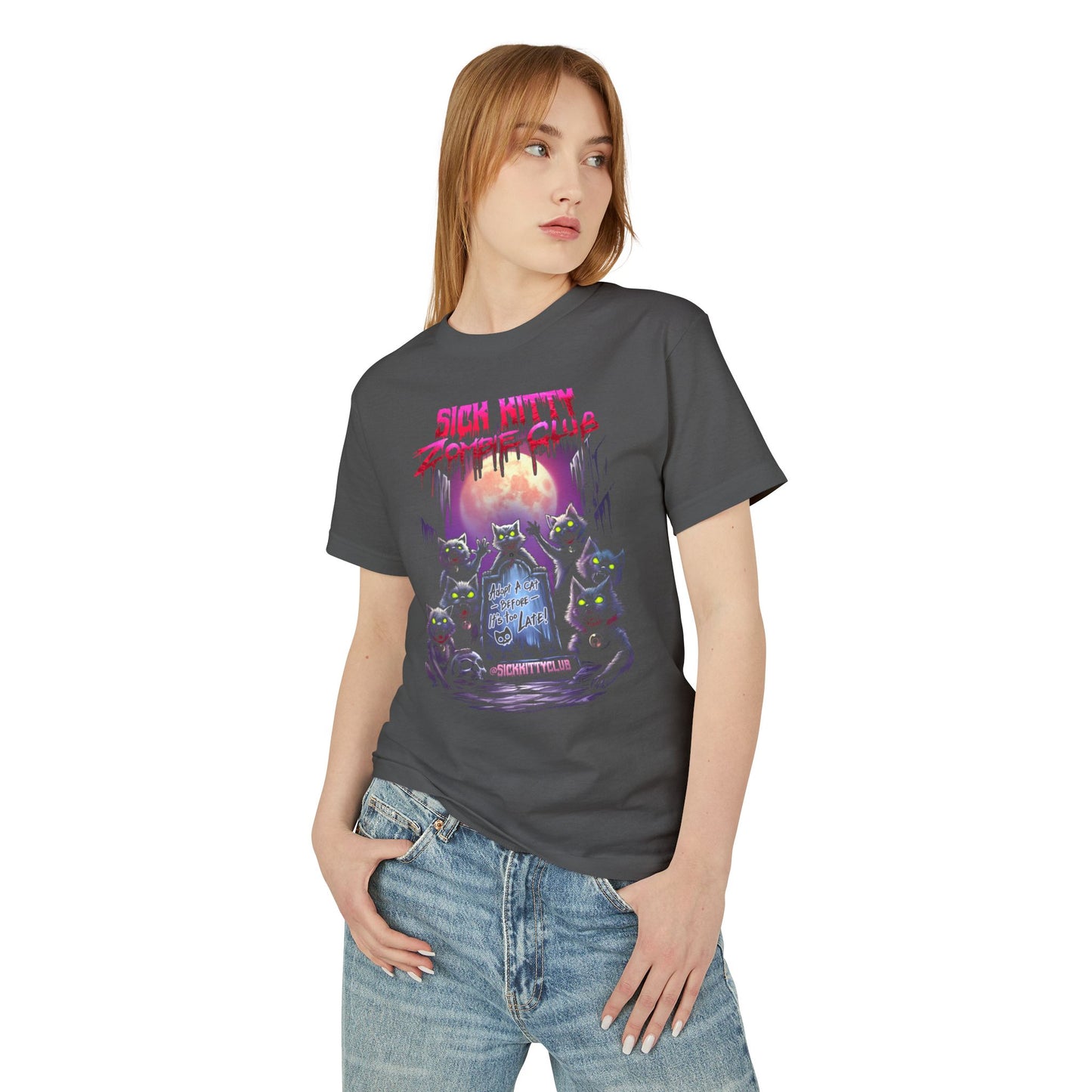 Sick Kitty Zombie Club AA T-Shirt