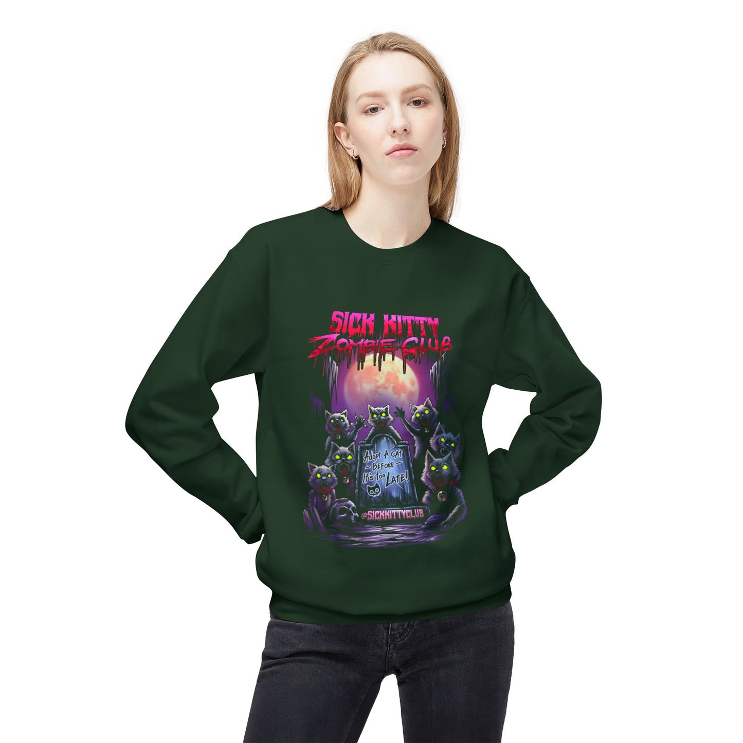 Sick Kitty Zombie Club Sweatshirt