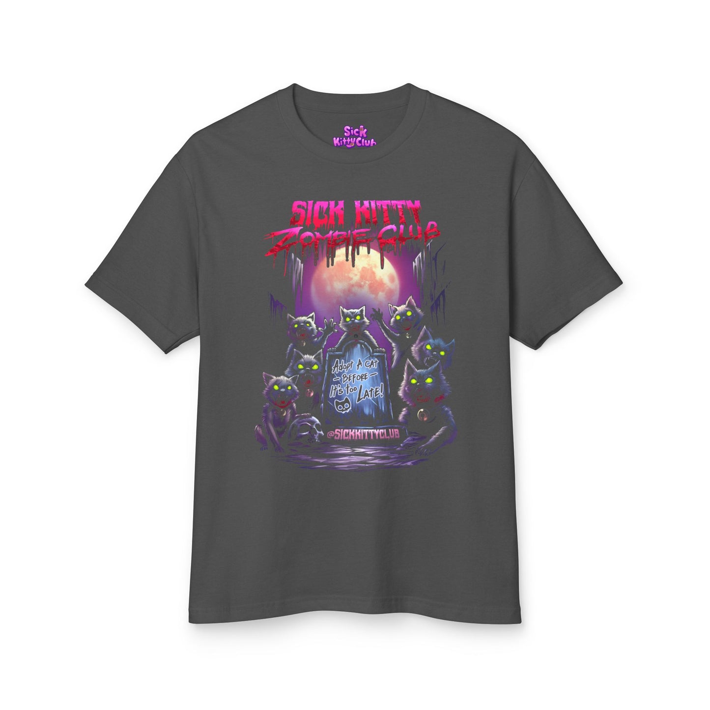 Sick Kitty Zombie Club AA T-Shirt