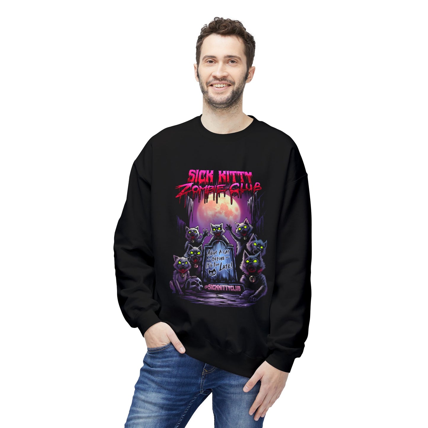 Sick Kitty Zombie Club Sweatshirt