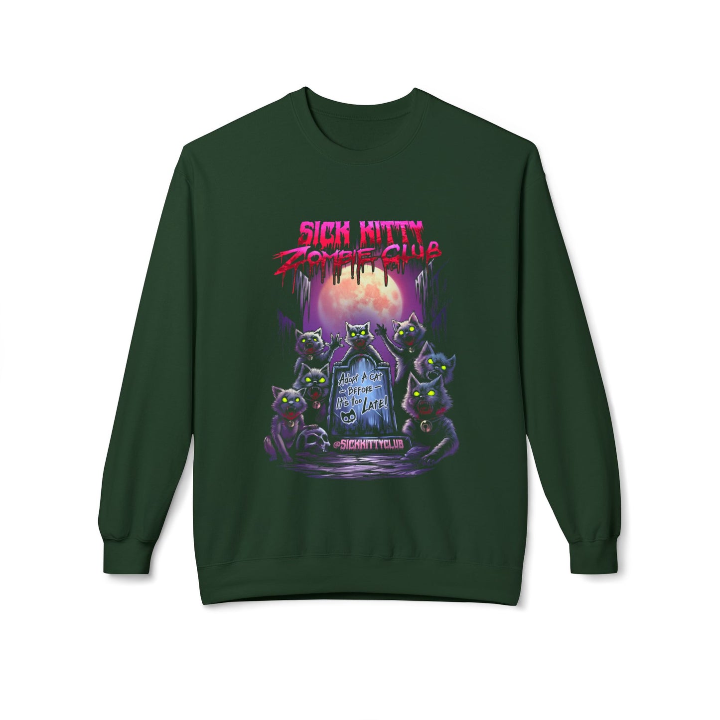 Sick Kitty Zombie Club Sweatshirt