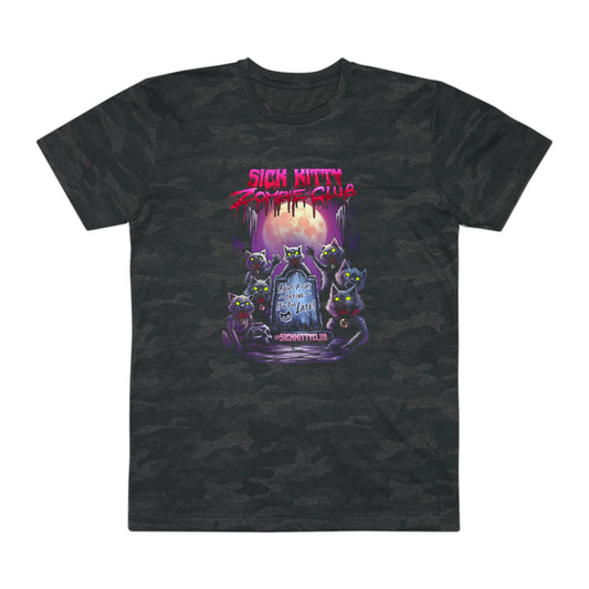Sick Kitty Zombie Club Camo T-Shirt