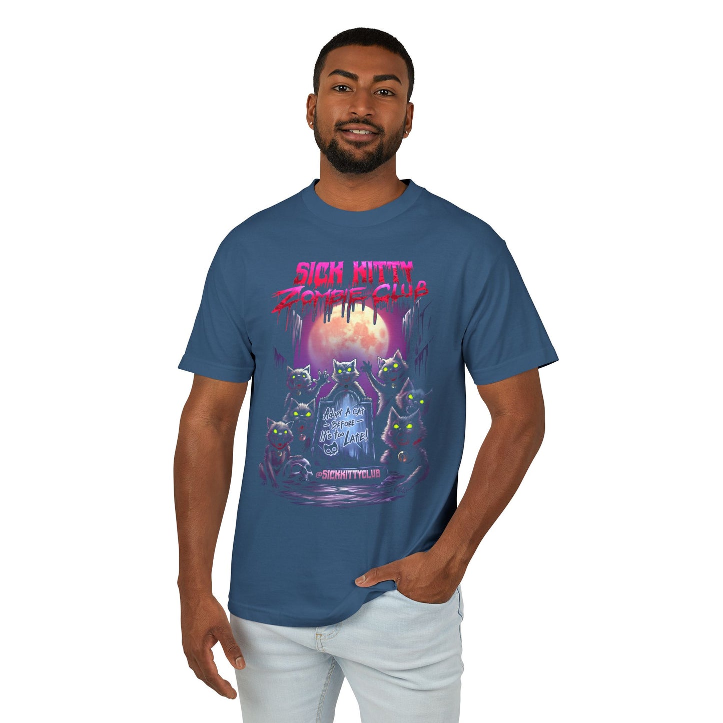 Sick Kitty Zombie Club AA T-Shirt