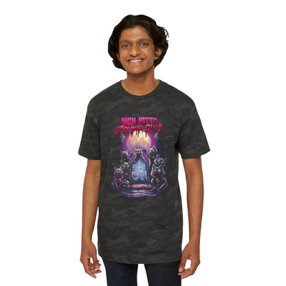Sick Kitty Zombie Club Camo T-Shirt